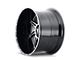 American Truxx Vortex Gloss Black Machined 6-Lug Wheel; 24x14; -76mm Offset (22-24 Bronco Raptor)