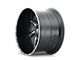 American Truxx Vortex Satin Black Milled 6-Lug Wheel; 22x12; -44mm Offset (22-24 Bronco Raptor)