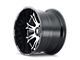 American Truxx Bomb Gloss Black Machined 6-Lug Wheel; 22x14; -76mm Offset (22-24 Bronco Raptor)