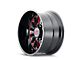 Cali Off-Road Summit Gloss Black Milled with Prism Red 6-Lug Wheel; 20x10; -25mm Offset (22-24 Bronco Raptor)