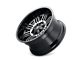 ION Wheels 144 Satin Black Machined 6-Lug Wheel; 17x9; -12mm Offset (22-24 Bronco Raptor)