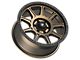 Fittipaldi Offroad FT104 Satin Bronze with Satin Black Lip 6-Lug Wheel; 20x9; 18mm Offset (22-24 Bronco Raptor)