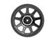 Fittipaldi Offroad FT104 Satin Anthracite with Satin Black Lip 6-Lug Wheel; 17x9; -6mm Offset (22-24 Bronco Raptor)