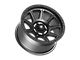 Fittipaldi Offroad FT104 Satin Anthracite with Satin Black Lip 6-Lug Wheel; 17x9; -6mm Offset (22-24 Bronco Raptor)