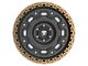 Fittipaldi Offroad FT100 Satin Black with Bronze Ring 6-Lug Wheel; 20x9; 18mm Offset (22-24 Bronco Raptor)