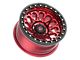 Fittipaldi Offroad FB153 Gloss Red Machined with Red Tint and Gloss Black Ring 6-Lug Wheel; 20x10; -38mm Offset (22-24 Bronco Raptor)