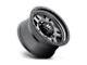 Fuel Wheels Anza Matte Gunmetal with Black Bead Ring 6-Lug Wheel; 16x8; 1mm Offset (10-24 4Runner)