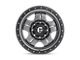 Fuel Wheels Anza Matte Gunmetal with Black Bead Ring 6-Lug Wheel; 16x8; 1mm Offset (21-24 Bronco, Excluding Raptor)