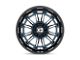 XD Phoenix Metallic Blue Milled with Black Lip 6-Lug Wheel; 20x9; 0mm Offset (22-24 Bronco Raptor)