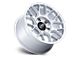 KMC Hatchet Gloss Silver with Machined Face 6-Lug Wheel; 17x8.5; 25mm Offset (22-24 Bronco Raptor)