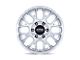 KMC Hatchet Gloss Silver with Machined Face 6-Lug Wheel; 17x8.5; 25mm Offset (22-24 Bronco Raptor)