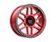 KMC Mesa Candy Red with Black Lip 6-Lug Wheel; 20x9; 0mm Offset (22-24 Bronco Raptor)