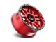 KMC Mesa Candy Red with Black Lip 6-Lug Wheel; 20x9; 0mm Offset (22-24 Bronco Raptor)