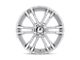 HELO HE918 Chrome 6-Lug Wheel; 22x9.5; 30mm Offset (22-24 Bronco Raptor)