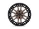 Fuel Wheels Celsius Matte Bronze with Matte Black Lip 6-Lug Wheel; 20x9; 20mm Offset (22-24 Bronco Raptor)