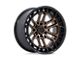 Fuel Wheels Celsius Matte Bronze with Matte Black Lip 6-Lug Wheel; 20x10; -18mm Offset (22-24 Bronco Raptor)