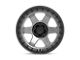 Fuel Wheels Block Matte Gunmetal with Black Ring 6-Lug Wheel; 17x9; -12mm Offset (22-24 Bronco Raptor)