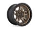 Fuel Wheels Ammo Matte Bronze with Black Bead Ring 6-Lug Wheel; 18x9; 1mm Offset (22-24 Bronco Raptor)