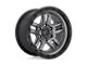 Fuel Wheels Ammo Matte Gunmetal with Black Bead Ring 6-Lug Wheel; 20x9; 20mm Offset (22-24 Bronco Raptor)