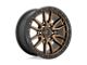 Fuel Wheels Rebel Matte Bronze with Black Bead Ring 6-Lug Wheel; 20x9; 20mm Offset (22-24 Bronco Raptor)