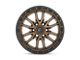 Fuel Wheels Rebel Matte Bronze with Black Bead Ring 6-Lug Wheel; 20x9; 20mm Offset (22-24 Bronco Raptor)