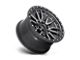 Fuel Wheels Rebel Matte Gunmetal with Black Bead Ring 6-Lug Wheel; 17x9; -12mm Offset (22-24 Bronco Raptor)