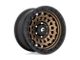 Fuel Wheels Zephyr Matte Bronze with Black Bead Ring 6-Lug Wheel; 20x9; 1mm Offset (22-24 Bronco Raptor)