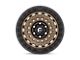 Fuel Wheels Zephyr Matte Bronze with Black Bead Ring 6-Lug Wheel; 20x9; 1mm Offset (22-24 Bronco Raptor)