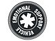 SEC10 Emotional Support Vehicle Decal; Gloss Black (Universal; Some Adaptation May Be Required)