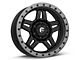 Fuel Wheels Anza Matte Black with Anthracite Ring 6-Lug Wheel; 17x8.5; -6mm Offset (21-24 Bronco, Excluding Raptor)