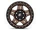 Fuel Wheels Anza Matte Bronze with Black Ring 6-Lug Wheel; 17x8.5; -6mm Offset (21-24 Bronco, Excluding Raptor)