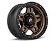 Fuel Wheels Anza Matte Bronze with Black Ring 6-Lug Wheel; 17x8.5; -6mm Offset (21-24 Bronco, Excluding Raptor)