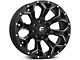 Fuel Wheels Assault Satin Black Milled 6-Lug Wheel; 17x9; -12mm Offset (21-24 Bronco, Excluding Raptor)