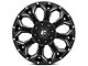 Fuel Wheels Assault Satin Black Milled 6-Lug Wheel; 17x9; -12mm Offset (21-24 Bronco, Excluding Raptor)