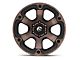 Fuel Wheels Beast Matte Black Machined with Dark Tint 6-Lug Wheel; 18x9; 1mm Offset (21-24 Bronco, Excluding Raptor)