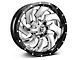 Fuel Wheels Cleaver Chrome with Gloss Black 6-Lug Wheel; 22x10; -13mm Offset (21-24 Bronco, Excluding Raptor)