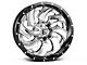 Fuel Wheels Cleaver Chrome with Gloss Black 6-Lug Wheel; 22x10; -13mm Offset (21-24 Bronco, Excluding Raptor)