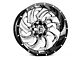 Fuel Wheels Cleaver Chrome with Gloss Black 6-Lug Wheel; 22x12; -44mm Offset (21-24 Bronco, Excluding Raptor)