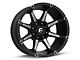 Fuel Wheels Coupler Matte Black Machined 6-Lug Wheel; 18x9; -12mm Offset (21-24 Bronco, Excluding Raptor)