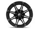 Fuel Wheels Coupler Matte Black Machined 6-Lug Wheel; 18x9; -12mm Offset (21-24 Bronco, Excluding Raptor)