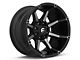 Fuel Wheels Coupler Matte Black Machined 6-Lug Wheel; 18x9; -12mm Offset (21-24 Bronco, Excluding Raptor)