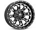 Fuel Wheels Crush Matte Black Machined 6-Lug Wheel; 20x9; 1mm Offset (21-24 Bronco, Excluding Raptor)