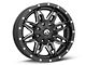 Fuel Wheels Lethal Matte Black Milled 6-Lug Wheel; 18x9; -12mm Offset (21-24 Bronco, Excluding Raptor)