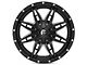 Fuel Wheels Lethal Satin Black Milled 6-Lug Wheel; 20x10; -12mm Offset (21-24 Bronco, Excluding Raptor)