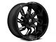 Fuel Wheels Lockdown Gloss Black Milled 6-Lug Wheel; 20x10; -18mm Offset (21-24 Bronco, Excluding Raptor)