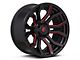 Fuel Wheels Rage Gloss Black Red Tinted 6-Lug Wheel; 20x10; -18mm Offset (21-24 Bronco, Excluding Raptor)