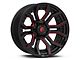 Fuel Wheels Rage Gloss Black Red Tinted 6-Lug Wheel; 20x10; -18mm Offset (21-24 Bronco, Excluding Raptor)