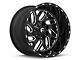 Fuel Wheels Triton Gloss Black Milled 6-Lug Wheel; 20x12; -44mm Offset (21-24 Bronco, Excluding Raptor)