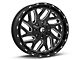 Fuel Wheels Triton Gloss Black Milled 6-Lug Wheel; 20x9; 20mm Offset (21-24 Bronco, Excluding Raptor)