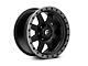 Fuel Wheels Trophy Matte Black with Anthracite Ring 6-Lug Wheel; 18x9; 20mm Offset (21-24 Bronco, Excluding Raptor)